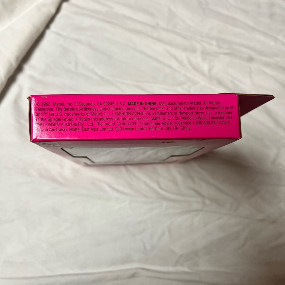 NEW BARBIE FASHION AVENUE ACCESSORIES SET PURPLE HAT BAG MATTEL 1998 NIB 20963 > - Picture 4 of 4